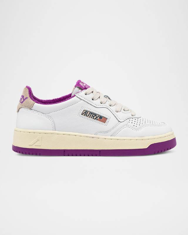 Medalist Low-Top Bicolor Leather Sneakers